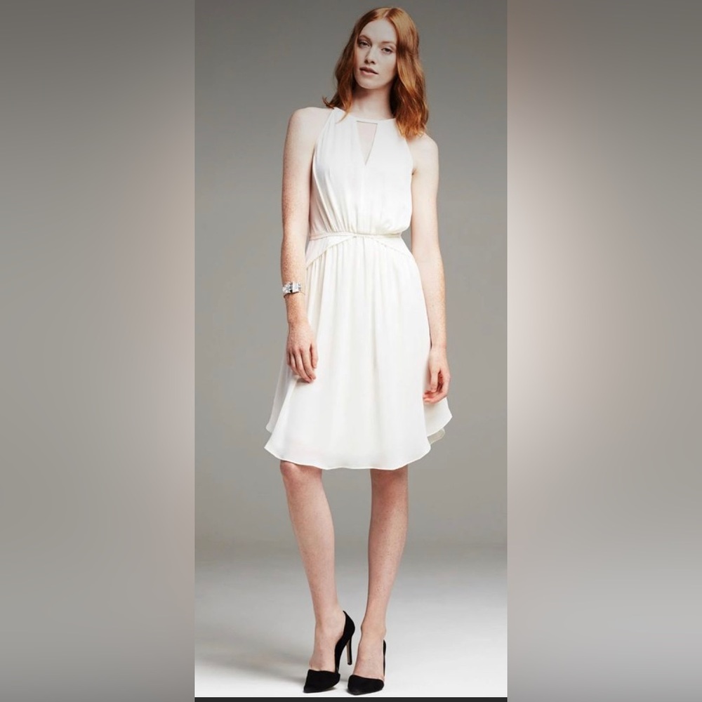 Banana Republic a ivory Halter Dress